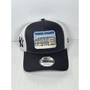 New Era 9FORTY Yankees Stadium Patch A-Frame Adjustable Trucker Hat Cap OSFM